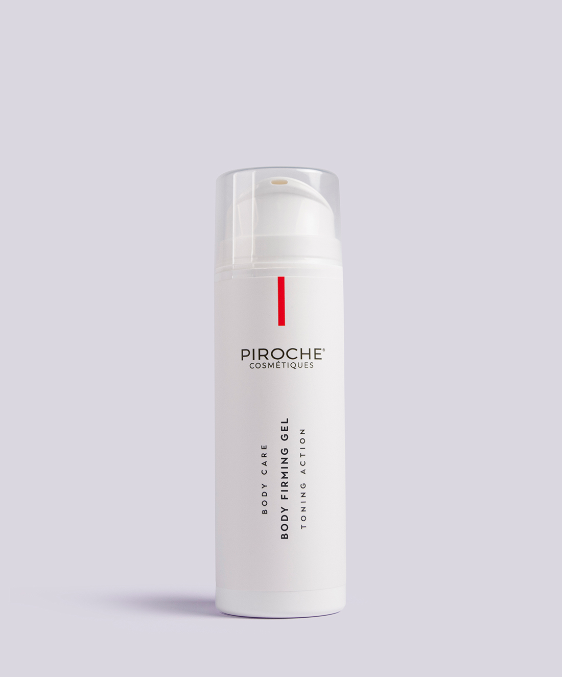 Weiße Flasche mit Body Firming Gel für die Körperpflege